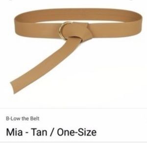 B-low the belt Mia tan and gold belt